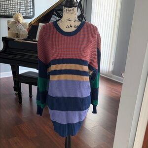 Multicolor Sweater Dress NWT